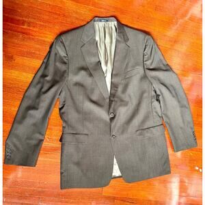 Vtg 70's Brown Union Made Hart Schaffner Marx Sports coat Blazer Suit jacket 44L